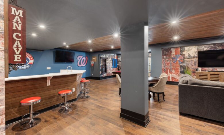 Mancave en werkplaats in één zo deel je de ruimte logisch in
